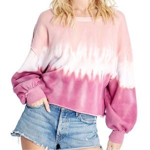 NEW IN PACKAGE- WILDFOX Olivia Sweatshirt in Ruby Dove Dye
